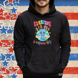 Everyone Is Welcome Here Idaho Teacher Earth T-Shirt