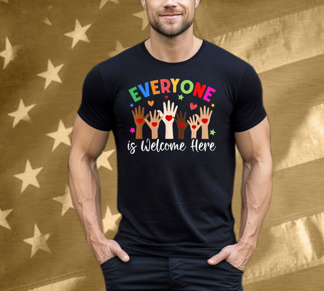 Everyone Is Welcome Here Idaho Teacher Shirts