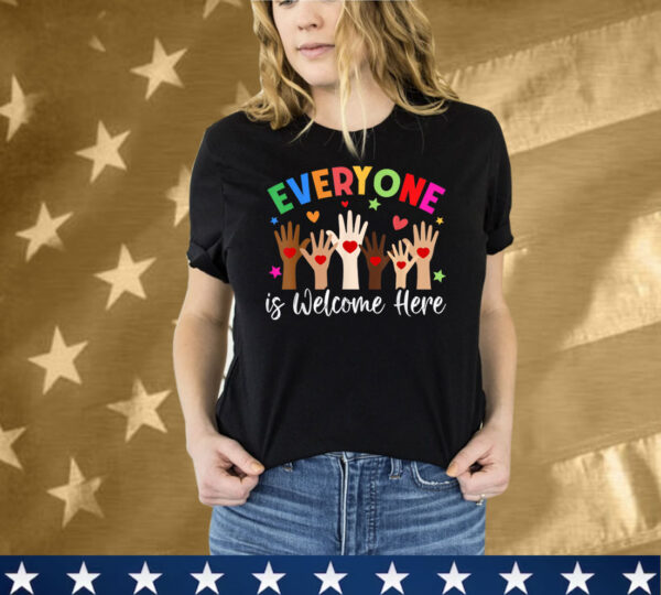 Everyone Is Welcome Here Idaho Teacher Shirts