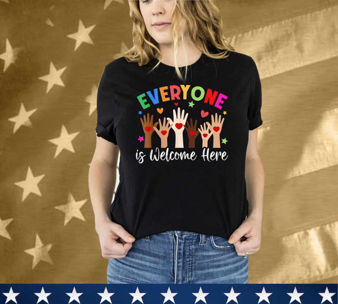 Everyone Is Welcome Here Idaho Teacher Shirts