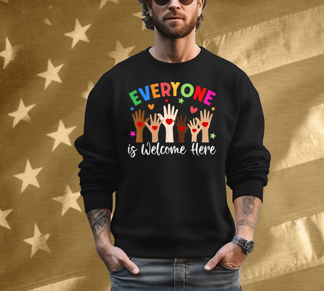 Everyone Is Welcome Here Idaho Teacher Shirts