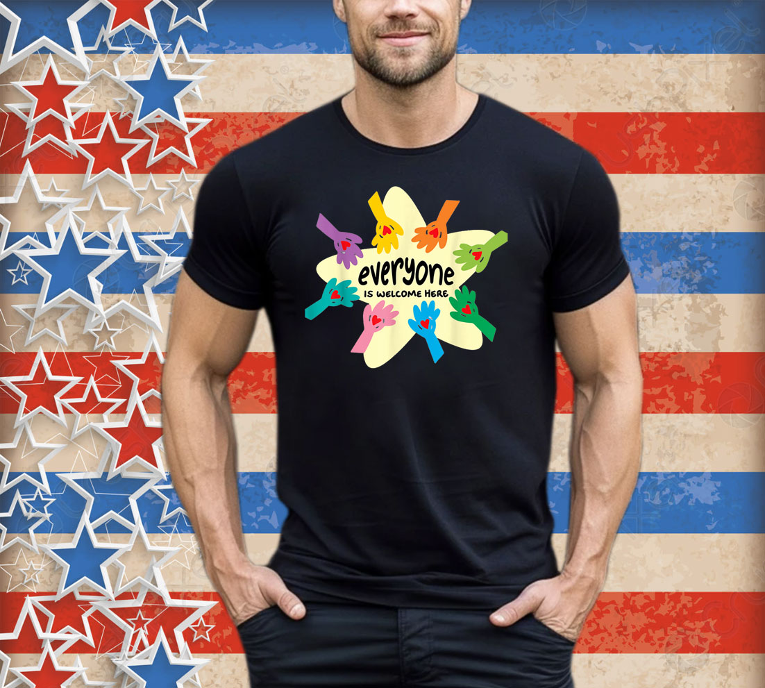 Everyone Is Welcome Here Shirt Idaho Teacher Equality Retro T-Shirt
