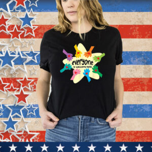 Everyone Is Welcome Here Shirt Idaho Teacher Equality Retro T-Shirt