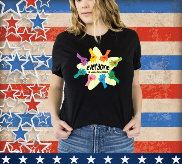 Everyone Is Welcome Here Shirt Idaho Teacher Equality Retro T-Shirt