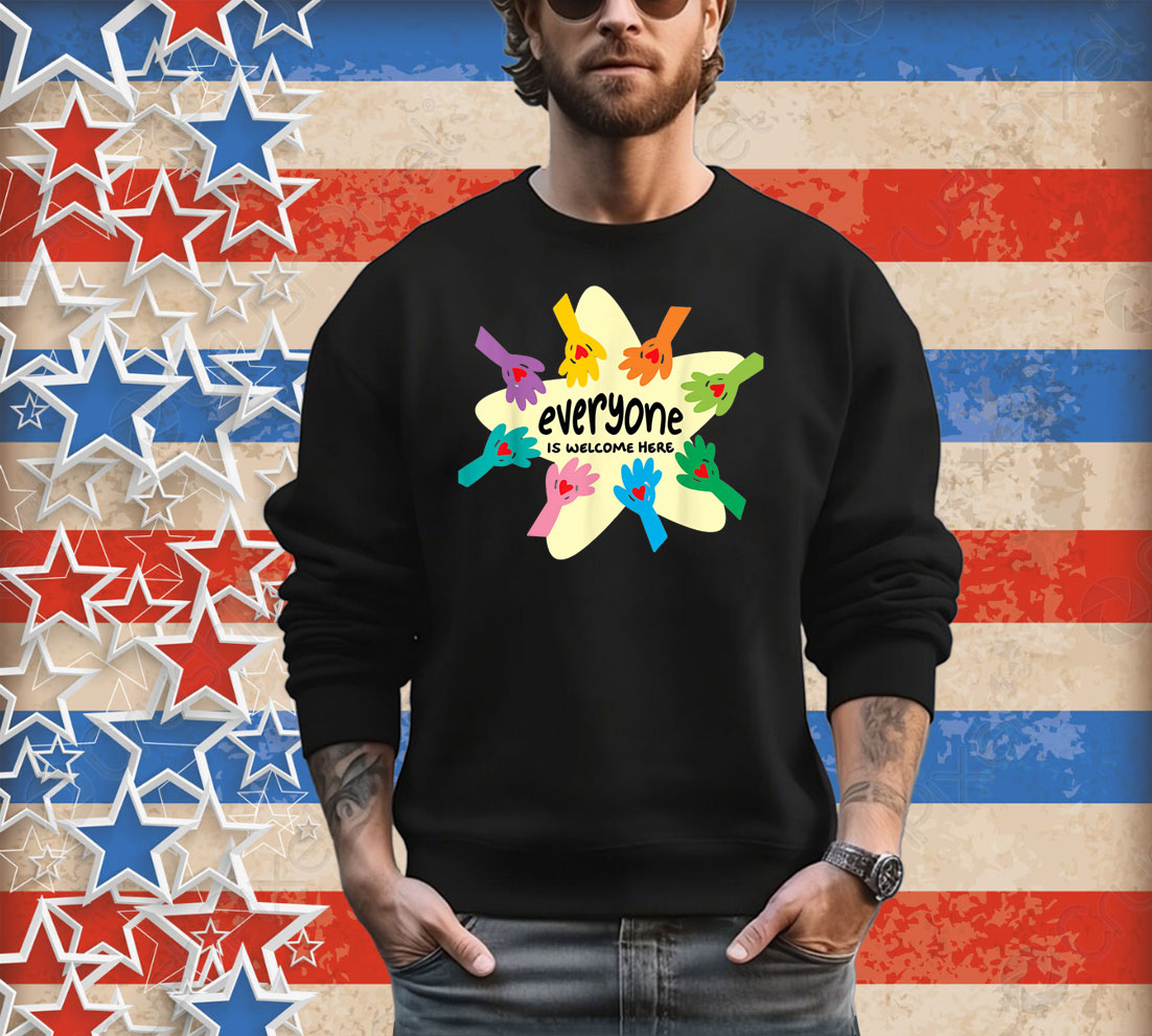 Everyone Is Welcome Here Shirt Idaho Teacher Equality Retro T-Shirt