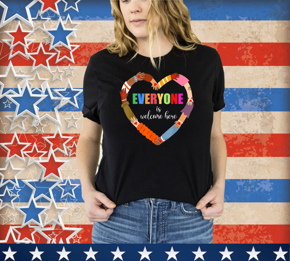 Idaho Teacher Everyone Is Welcome Here Inclusion & Equality T-Shirt