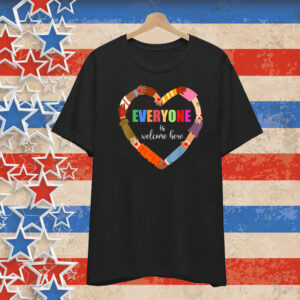Idaho Teacher Everyone Is Welcome Here Inclusion & Equality T-Shirt