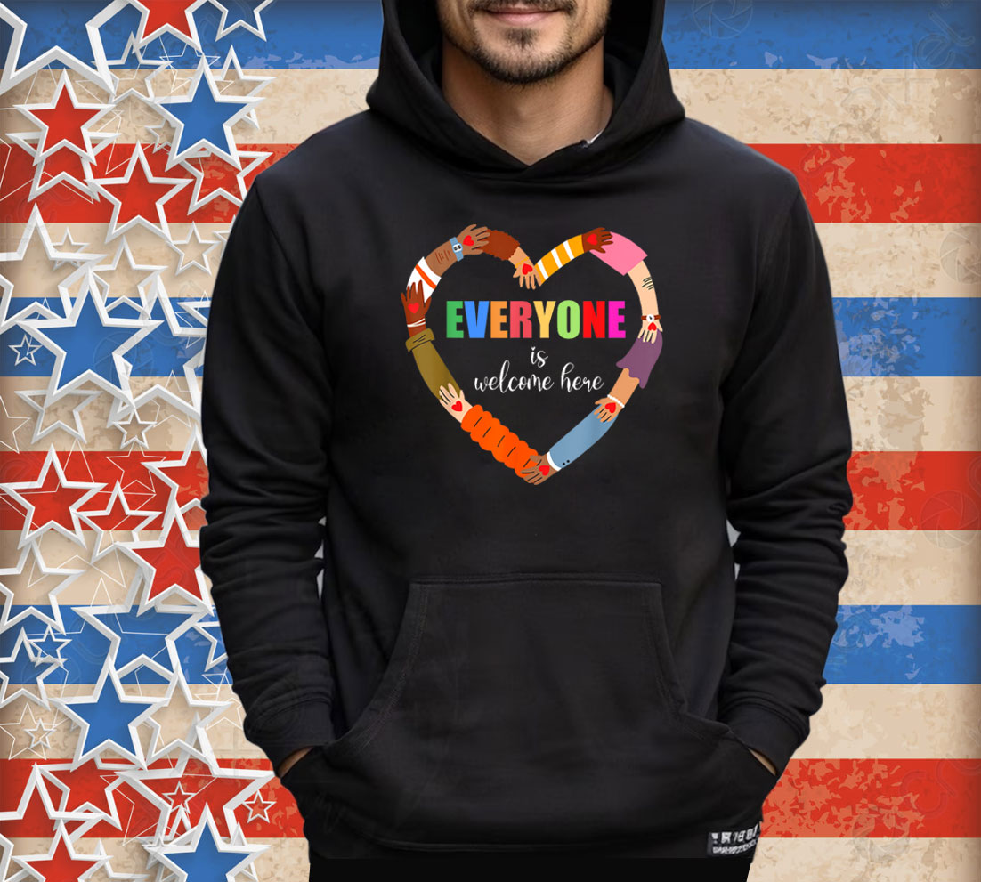 Idaho Teacher Everyone Is Welcome Here Inclusion & Equality T-Shirt