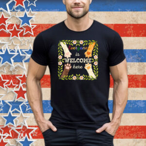 Vintage Floral Shirt Everyone Is Welcome Here Idaho Teacher T-Shirt