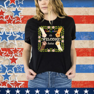 Vintage Floral Shirt Everyone Is Welcome Here Idaho Teacher T-Shirt