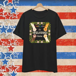 Vintage Floral Shirt Everyone Is Welcome Here Idaho Teacher T-Shirt