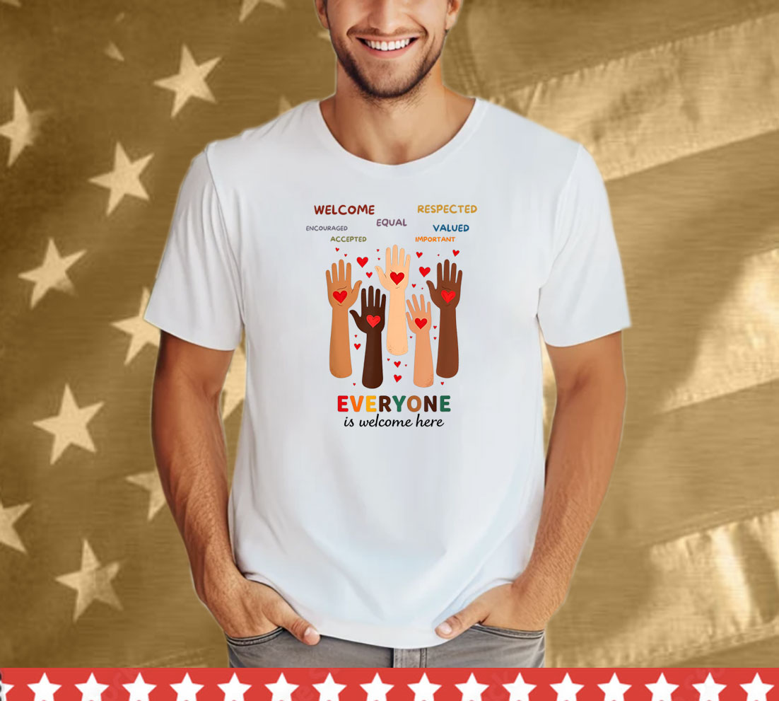 Welcome Everyone Is Welcome Here Idaho Teacher Unisex T-Shirt