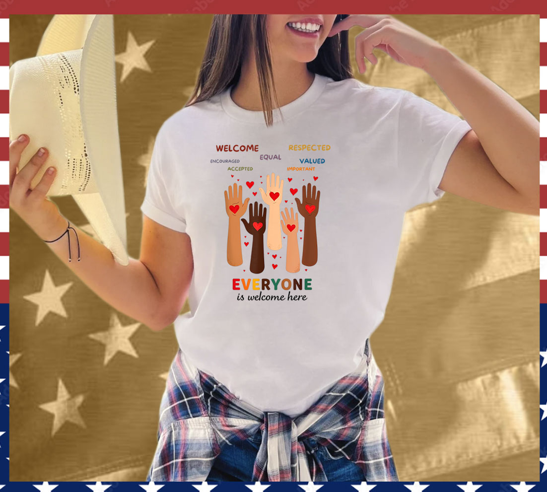 Welcome Everyone Is Welcome Here Idaho Teacher Unisex T-Shirt