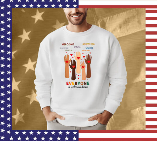 Welcome Everyone Is Welcome Here Idaho Teacher Unisex T-Shirt