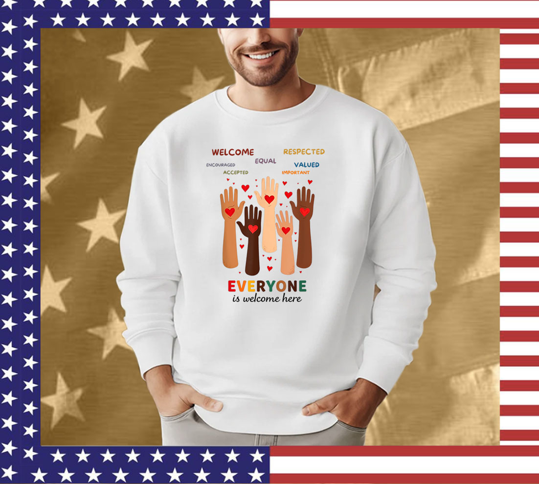 Welcome Everyone Is Welcome Here Idaho Teacher Unisex T-Shirt